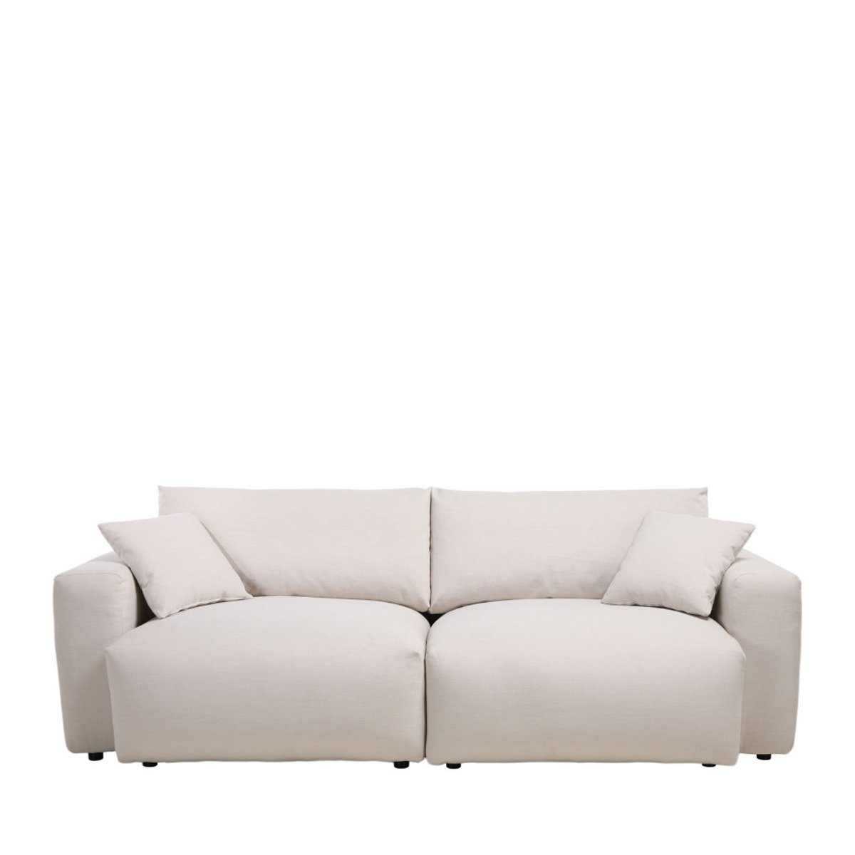 Canapé 3 places en tissu- LIMONA beige, DRAWER