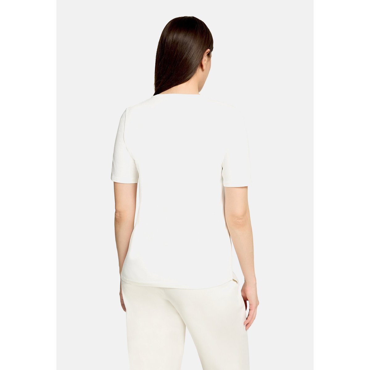 T-shirt basique à impression patch cream/green, BETTY BARCLAY