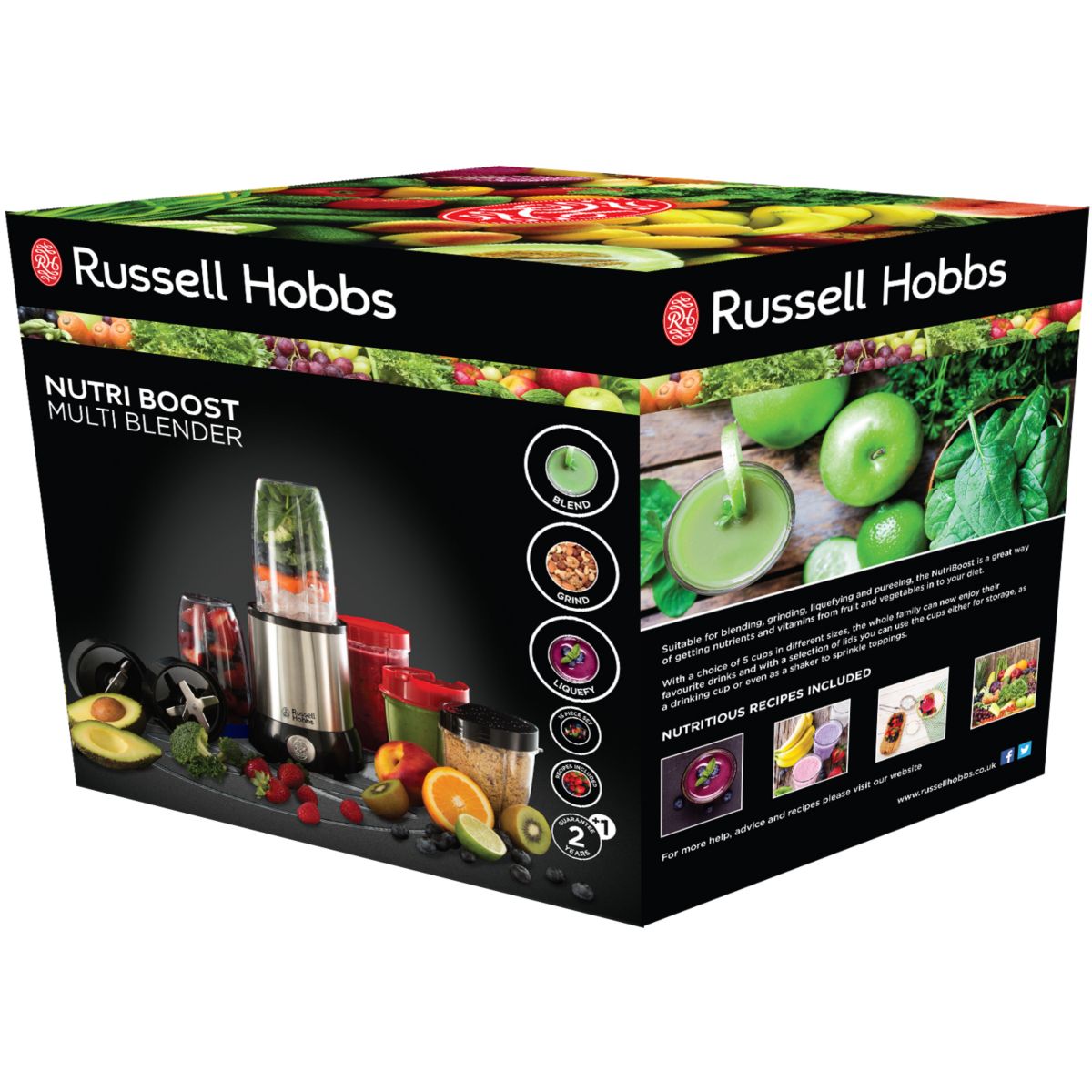 Blender Nutriboost 23180-56 inox, RUSSELL HOBBS
