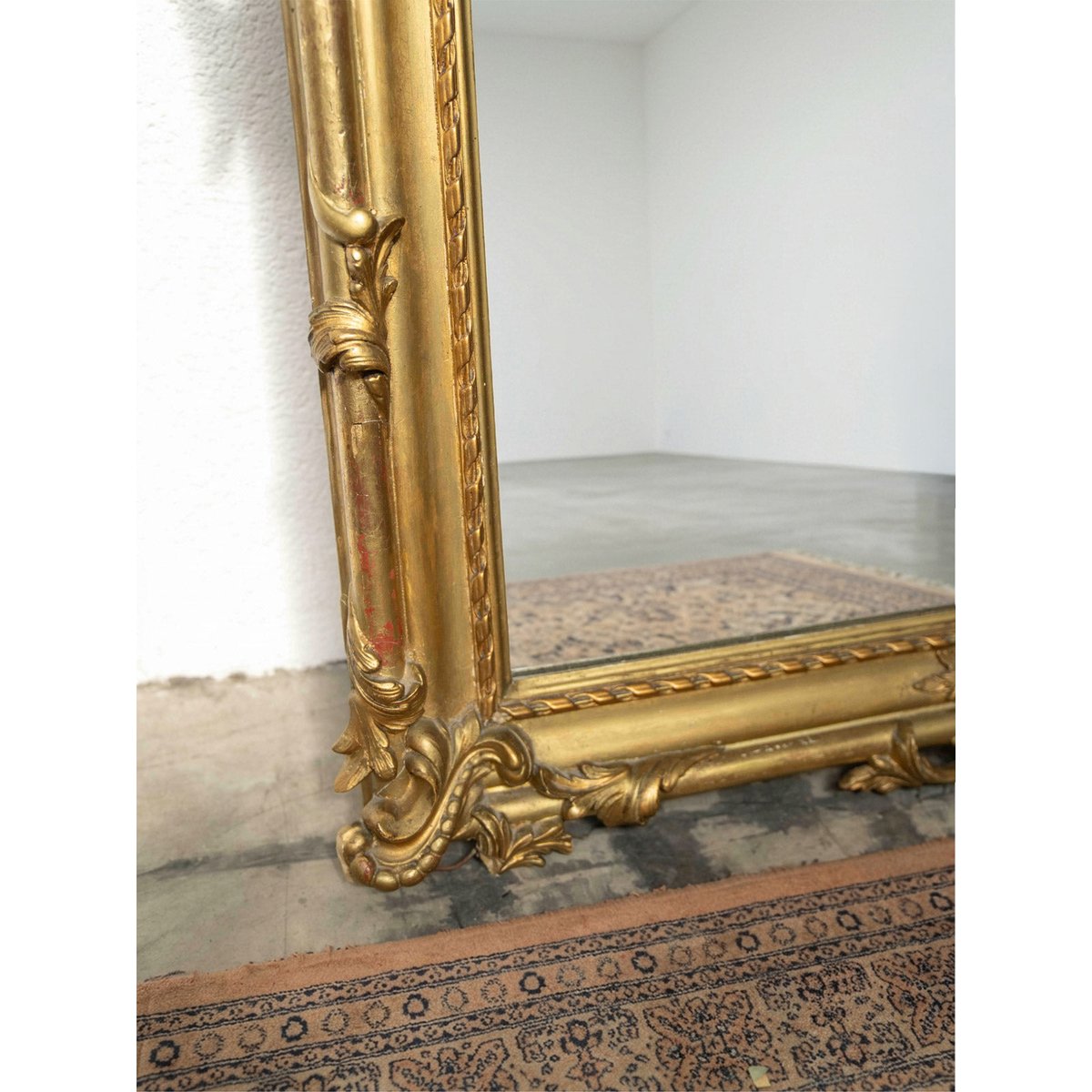 Très grand miroir Louis Philippe Georges N°1315 - Bon état doré, DEBONGOUT