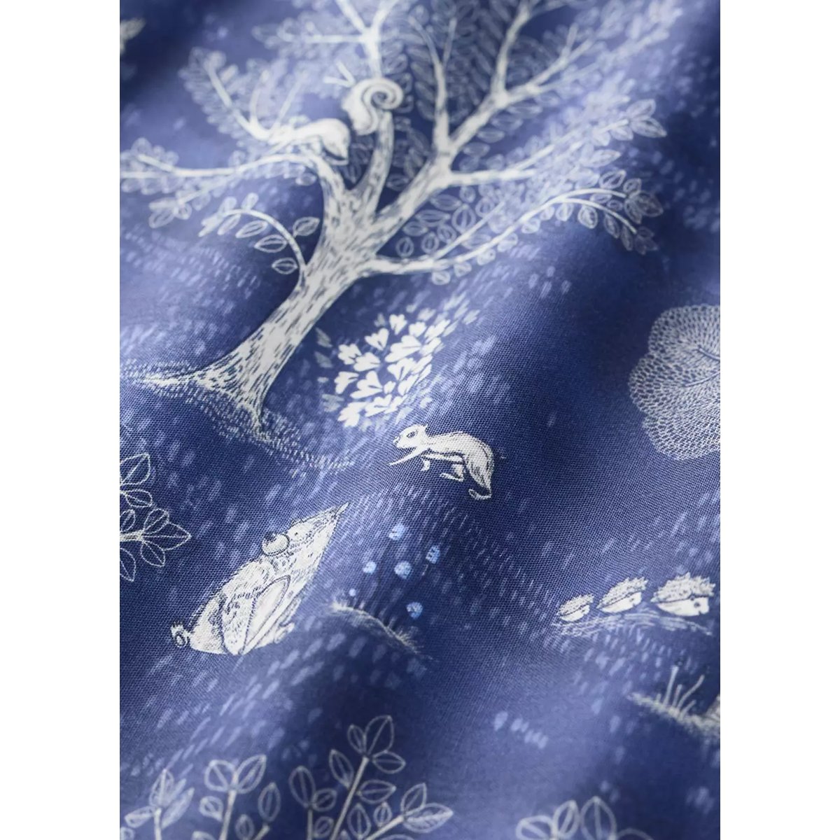Housse de couette percale de coton lit 90 cm bleu, MANGO HOME