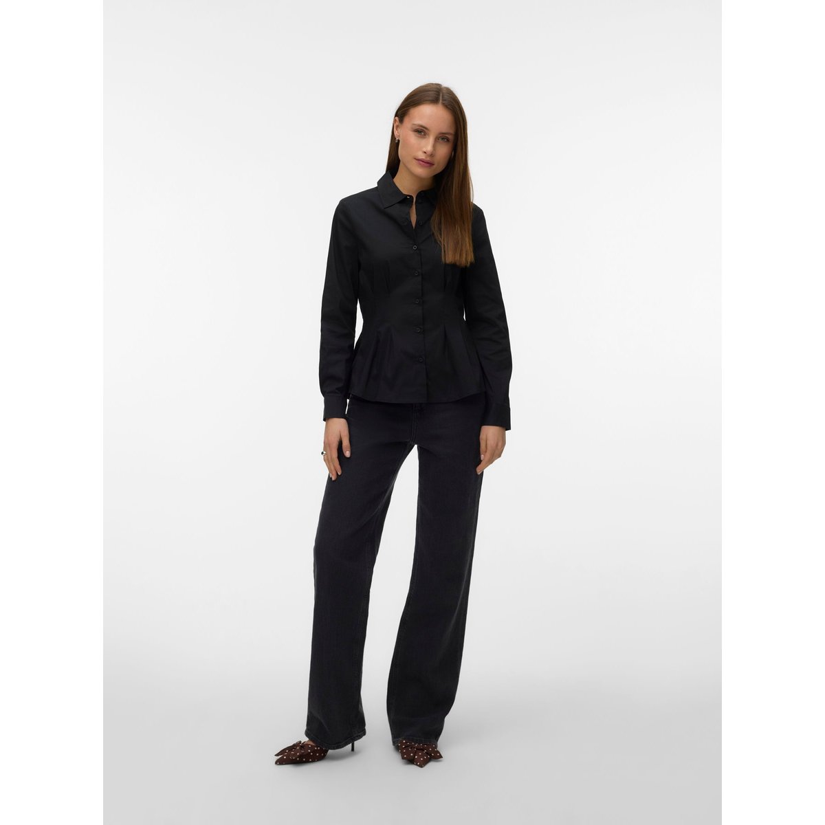 Chemise En Popeline black 1, VERO MODA