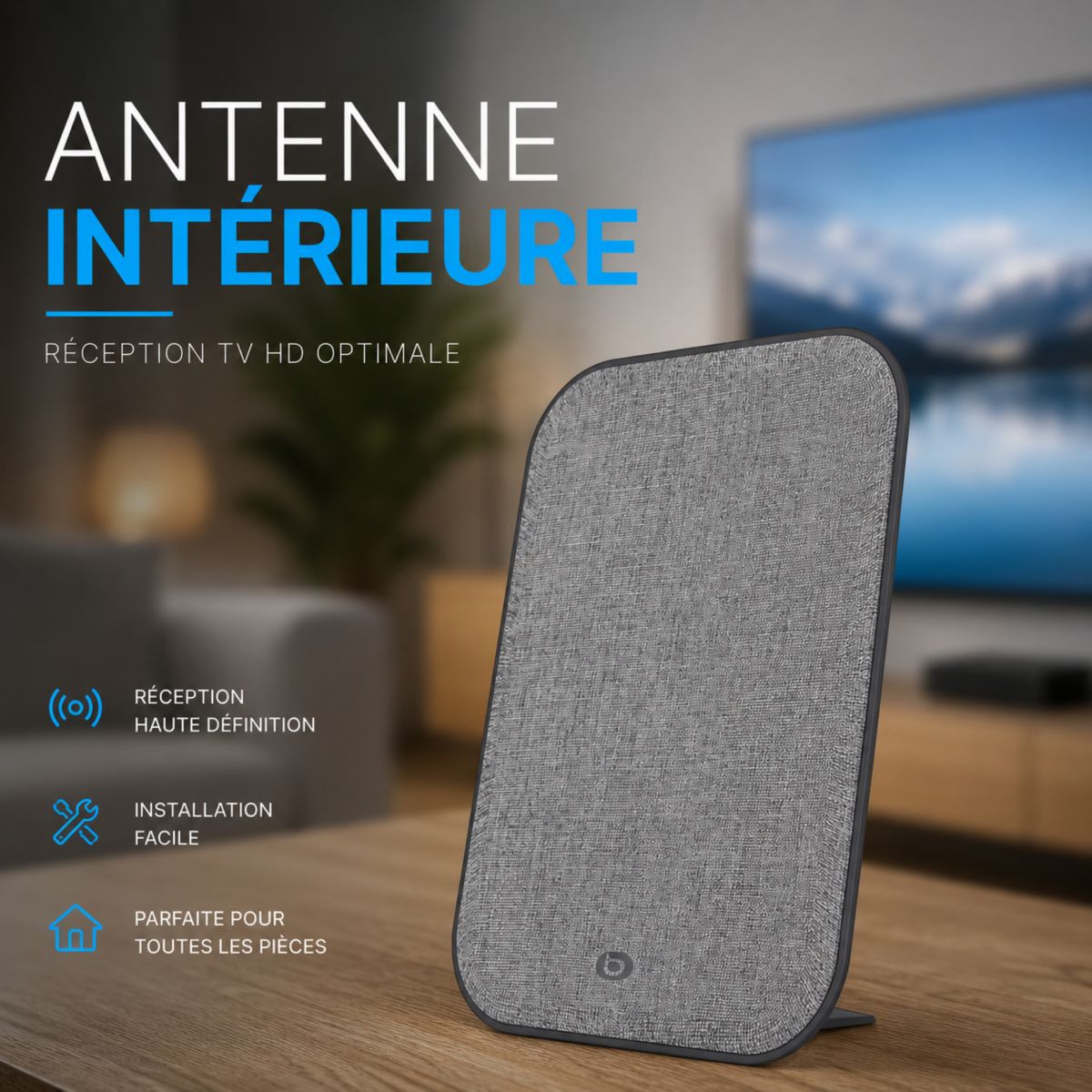 Antenne intérieure intérieure ANT -400 couleur unique, ESSENTIEL B