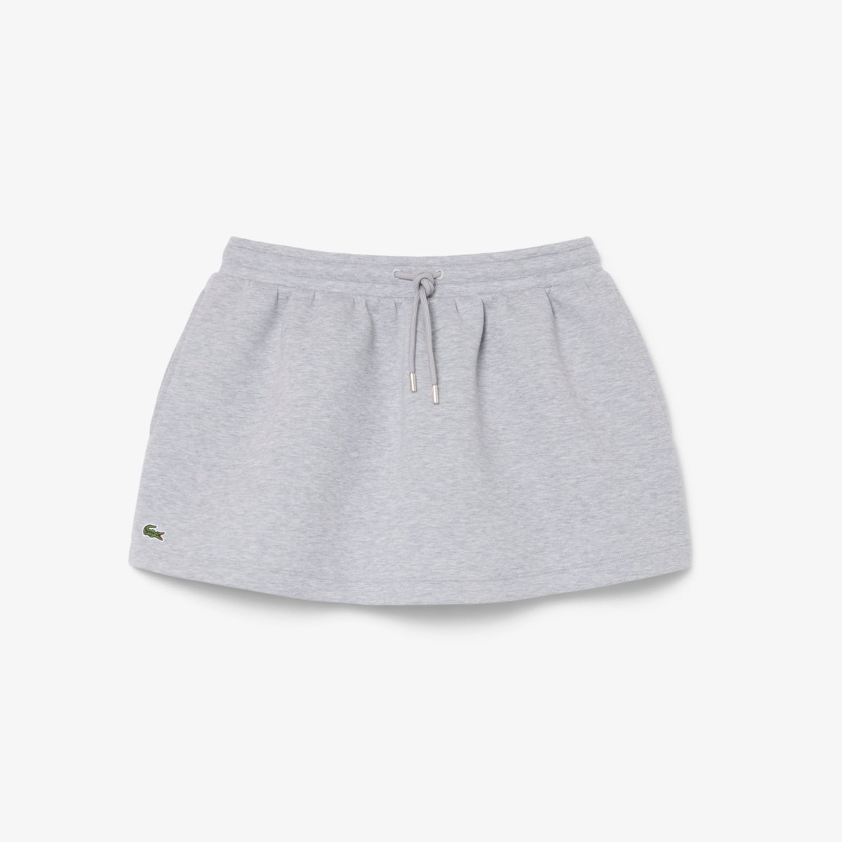 Jupe courte jersey double face gris-cca, LACOSTE