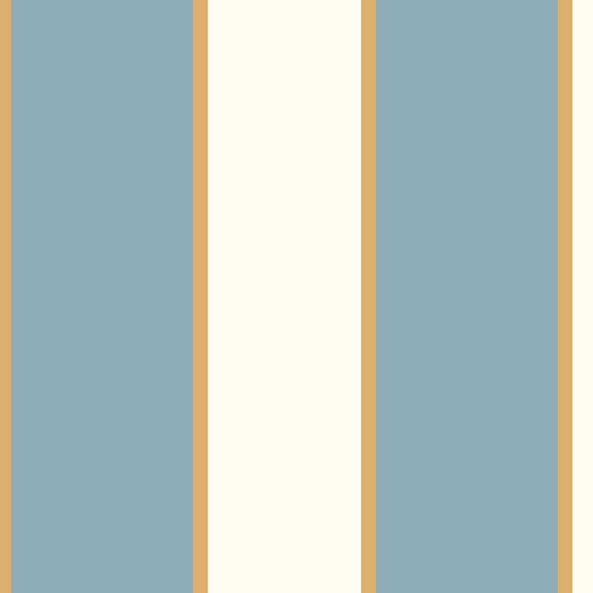 Papier peint rayures bleu corail intissé, HEXOA
