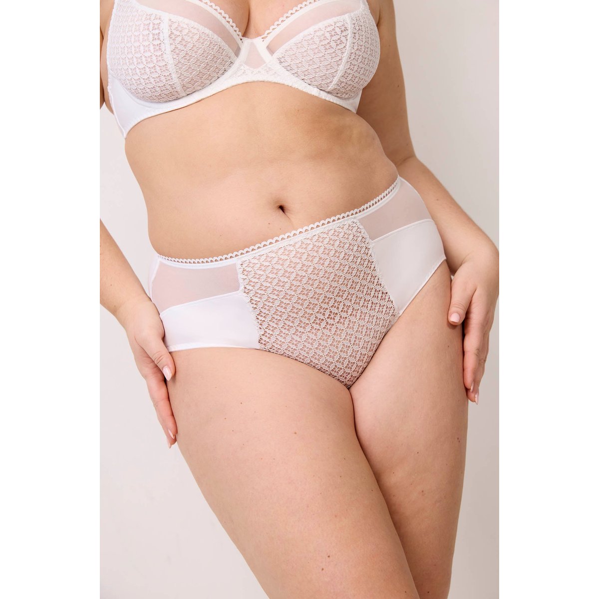 Soutien-gorge corbeille avec armatures en dentelle MEMORIES blanc, MAISON LEJABY