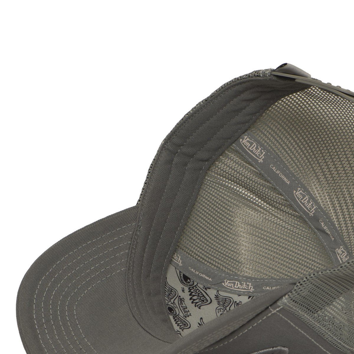 Casquette trucker EMBROIDERY gris moyen, VON DUTCH