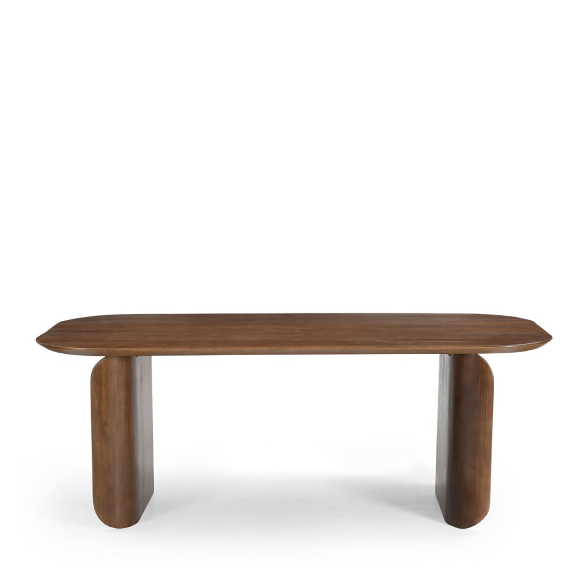 Table à manger 8 personnes en bois massif- DUMAI bois foncé, DRAWER