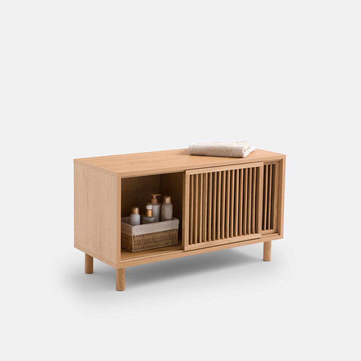 Banc de salle de bain, Bilbao bois clair, LA REDOUTE INTERIEURS