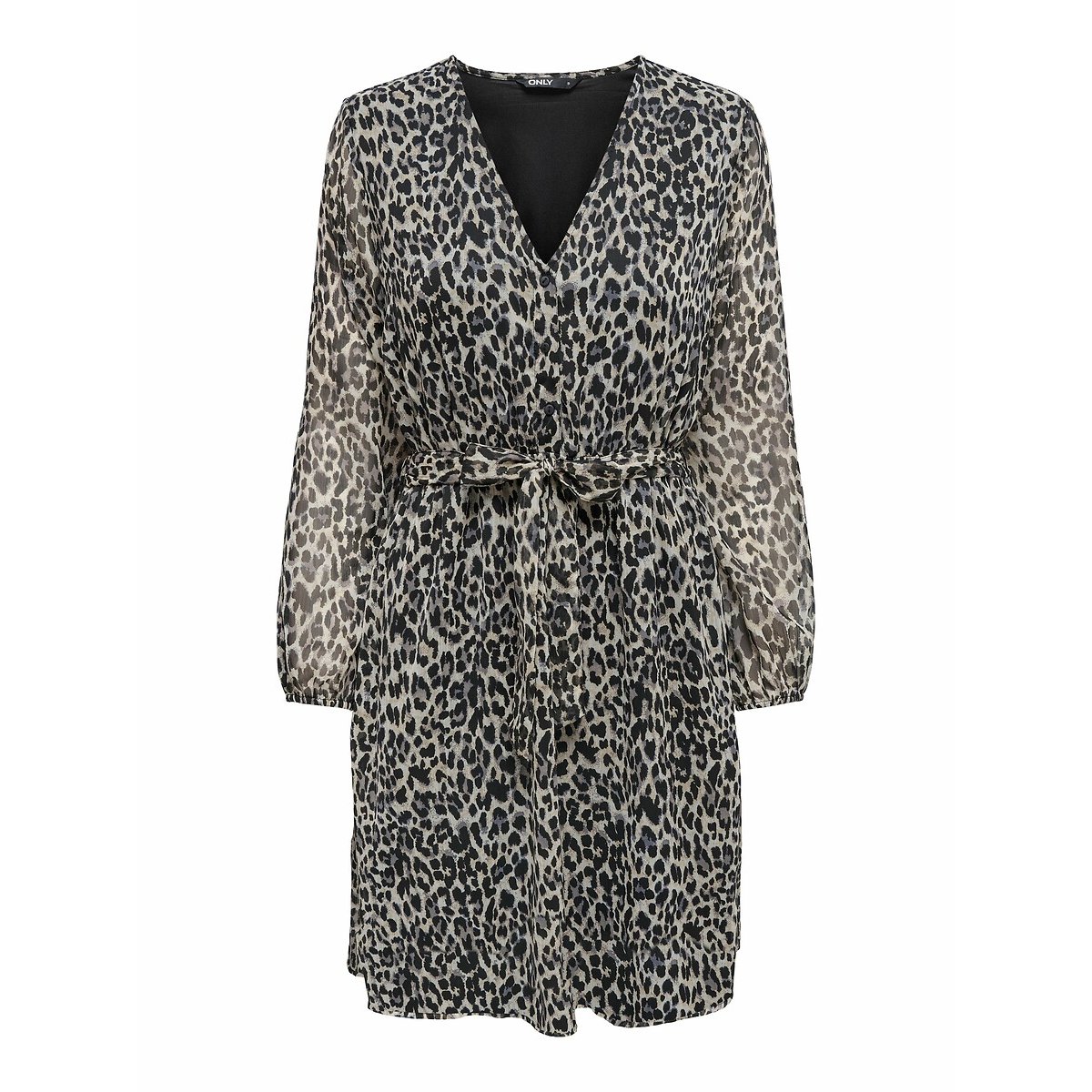 V-Neck Mini Dress leopard print, ONLY