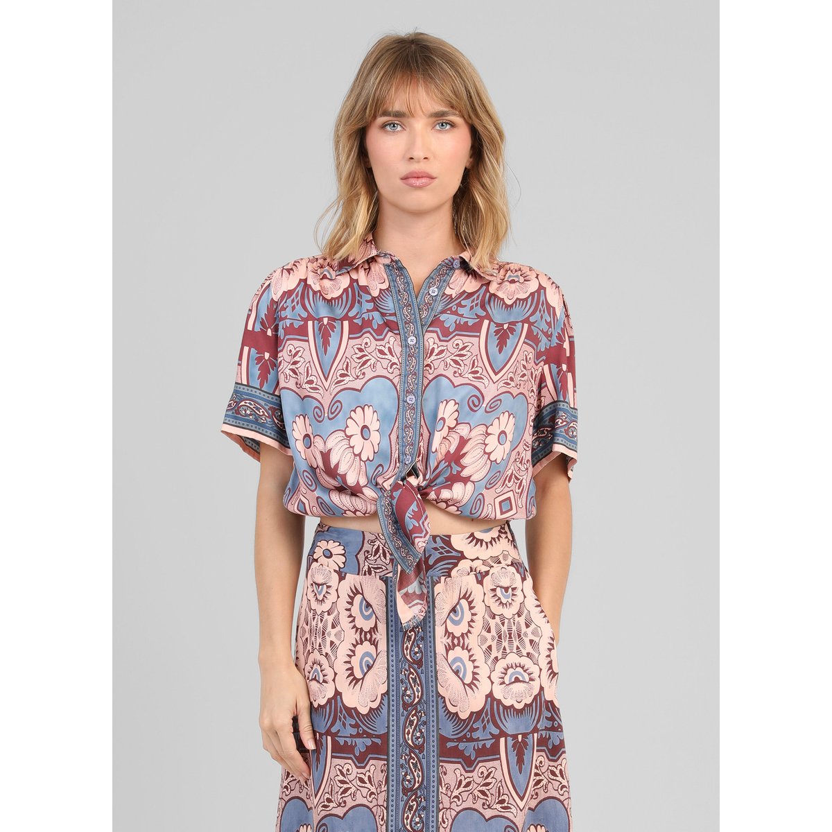 Chemise SUZANIE vitali bleu, AN'GE