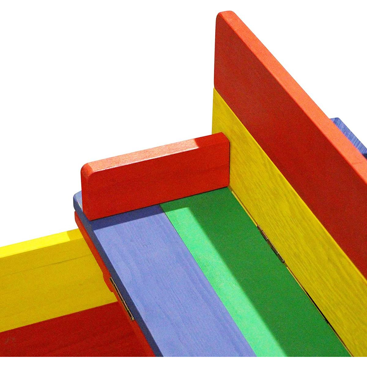 AXI ELLA Bac a sable avec bancs Arc en ciel 100x95x20cm couleur unique, AXI HOUSE