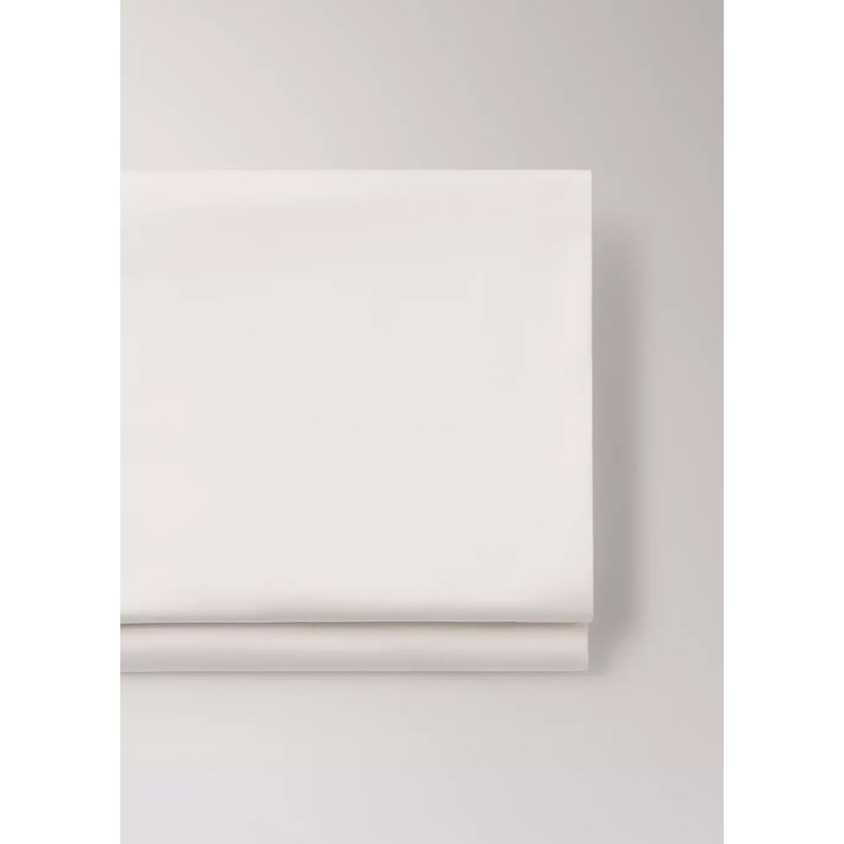 Drap plat 100 % coton satin Lit 90 cm écru, MANGO HOME