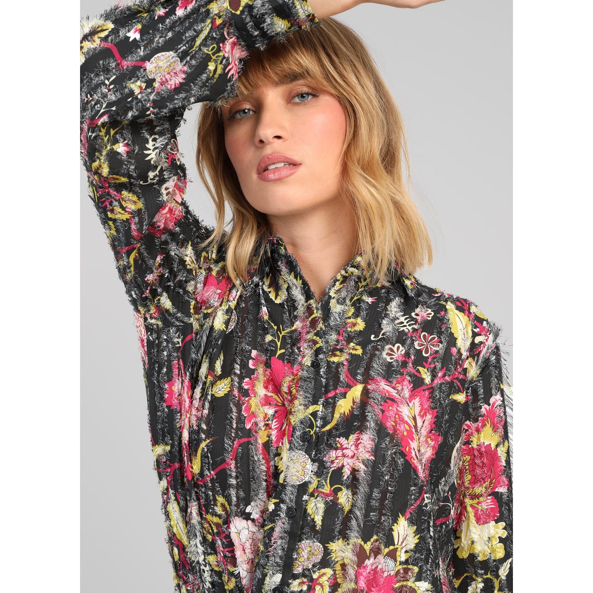 Chemise SOPHIKA jasione noir, AN'GE