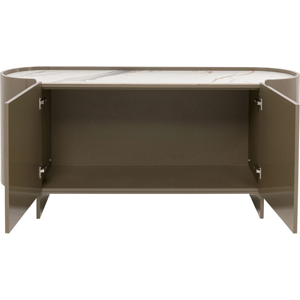 Buffet plateau en marbre, ELIANO vert, KARE DESIGN