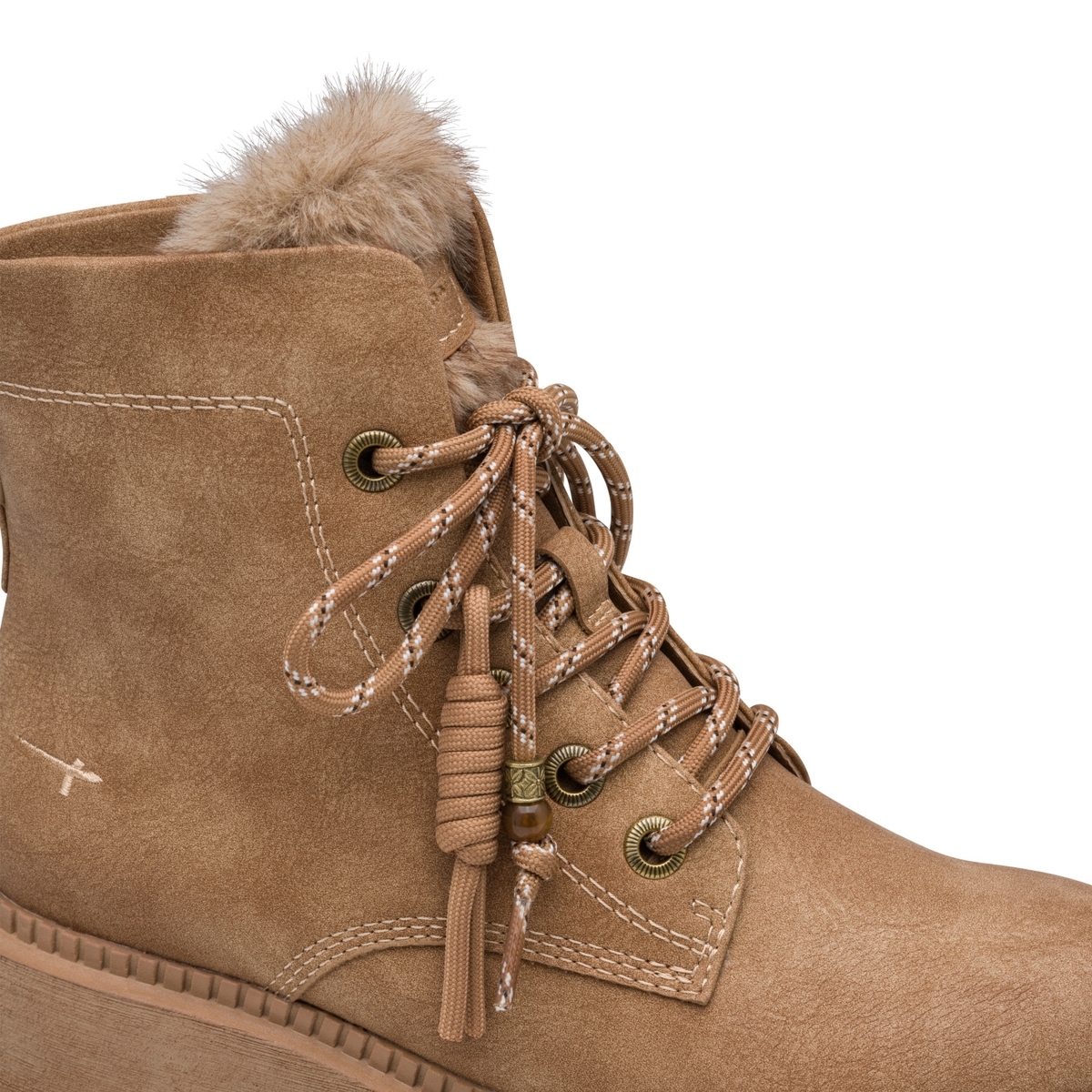 Bottine fourée marron camel, TAMARIS