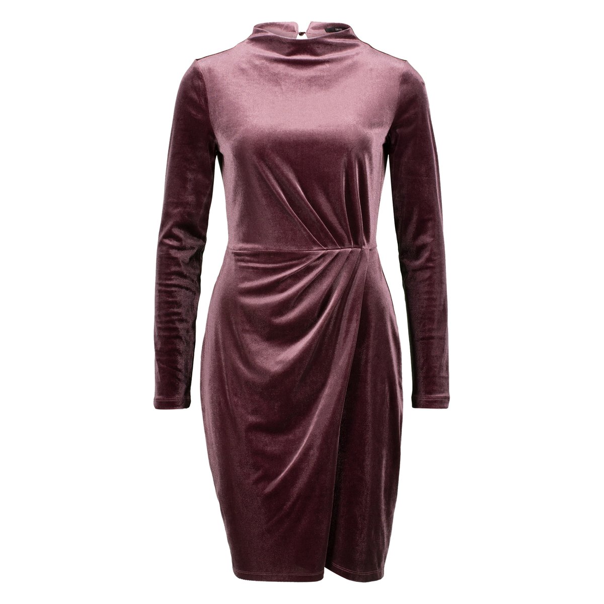 Robe en velours à fronces palazzo, ZERO