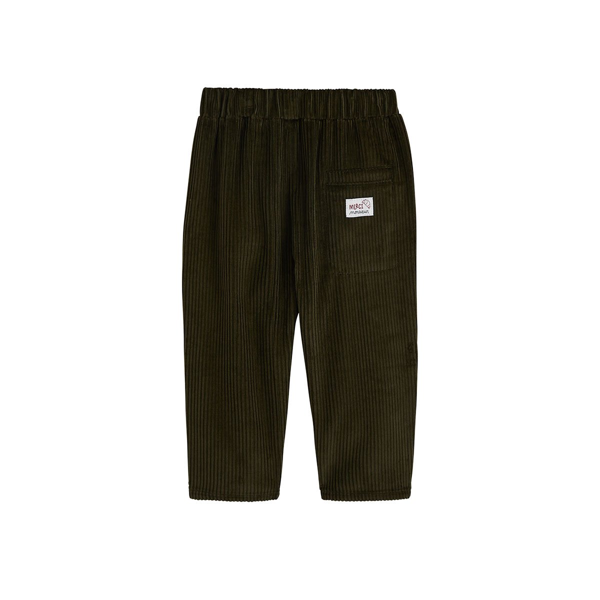 Pantalon bébé en velours côtelé Pistache vert, PETIT BEGUIN