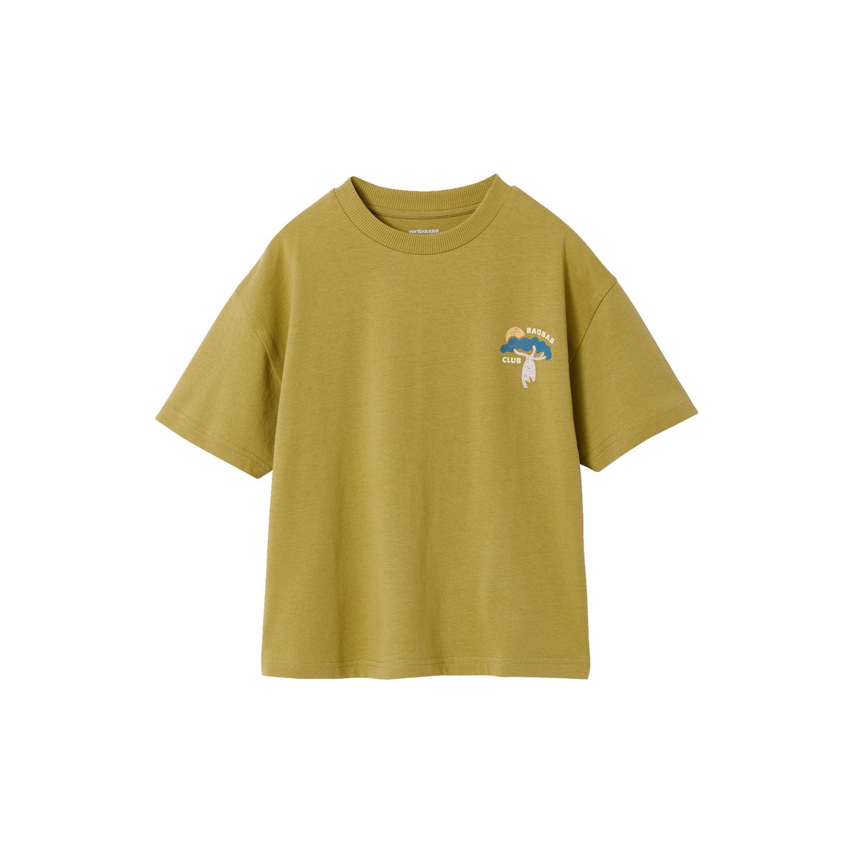 T-shirt manches courtes cumin, VERTBAUDET