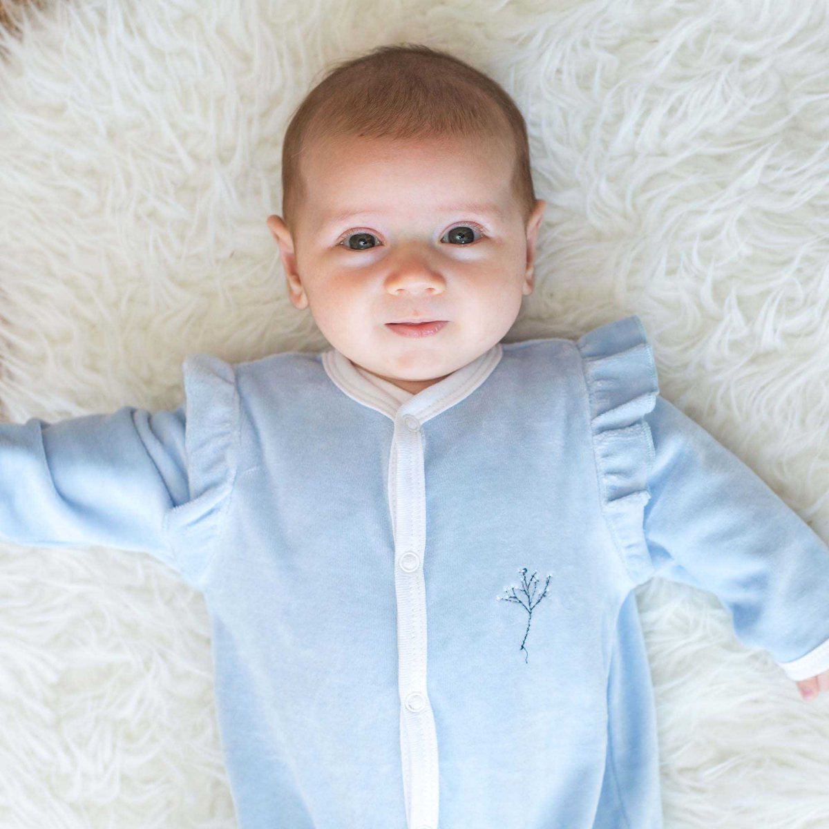 Pyjama naissance bleu romantique azul, TROIS KILOS SEPT