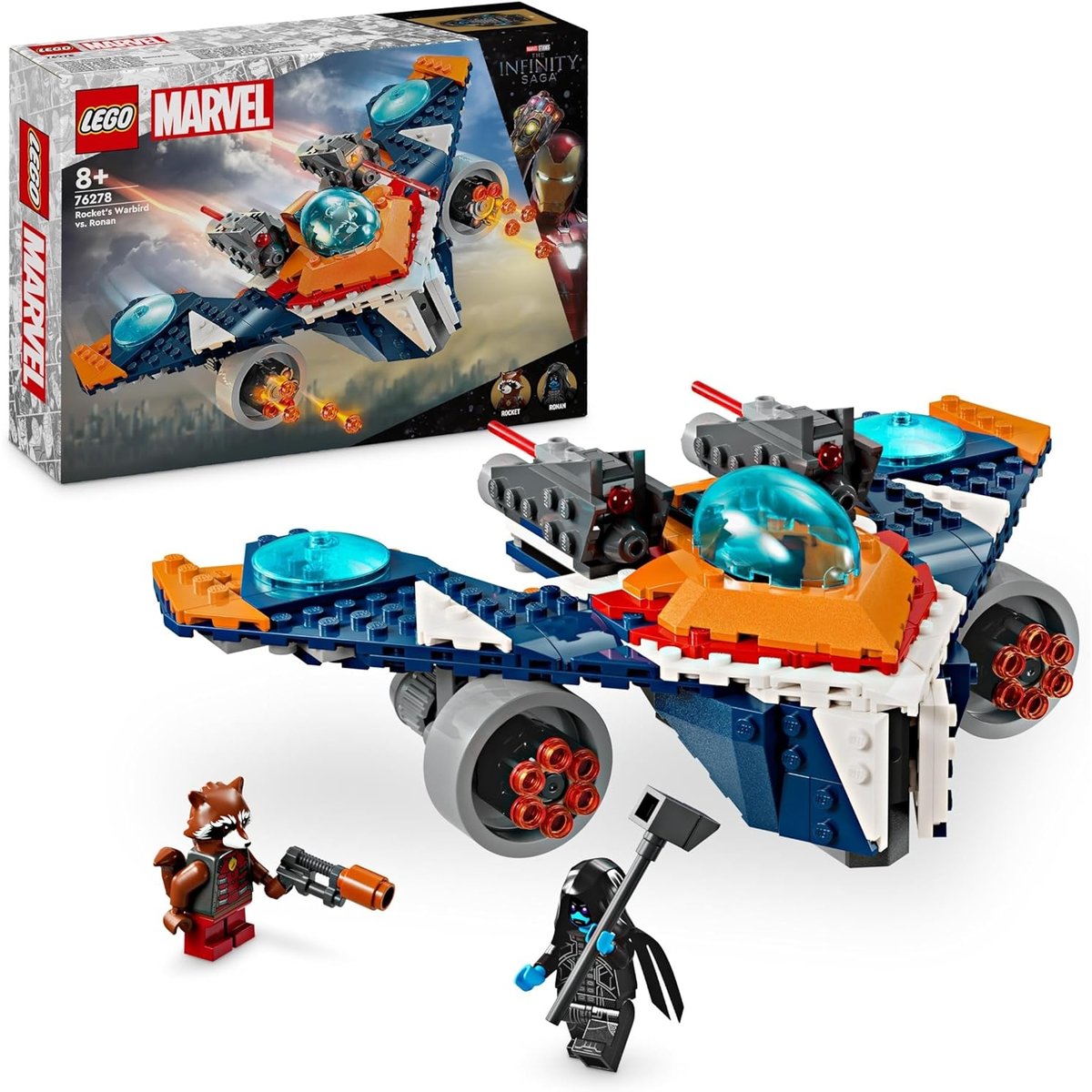 LEGO Marvel - Vaisseau Spatial Rocket contre Ronan - Aventure Galactique 76278 multicolore, LEGO