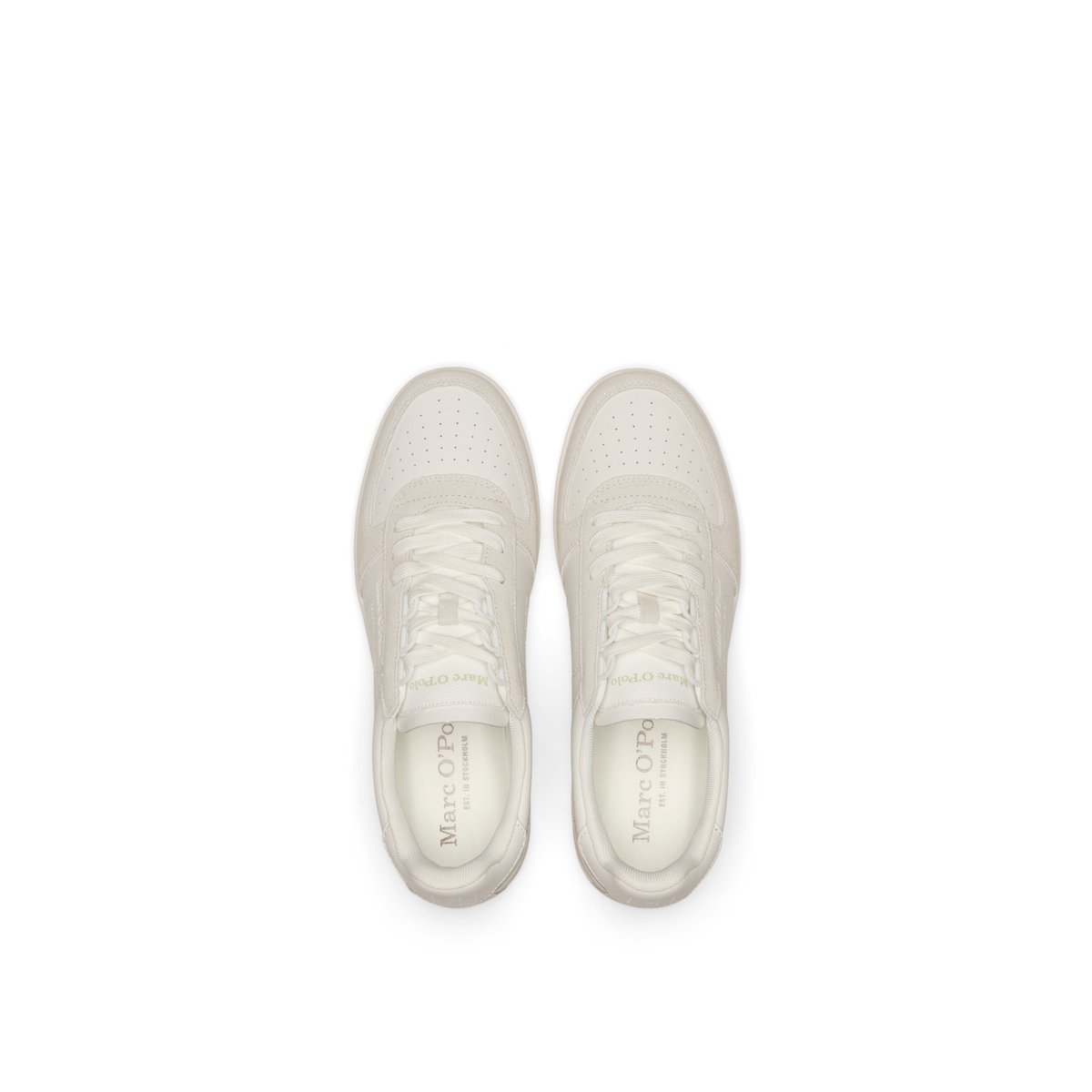 Baskets Modèle Vincenzo en cuir de vache de haute qualité blanc, MARC O'POLO