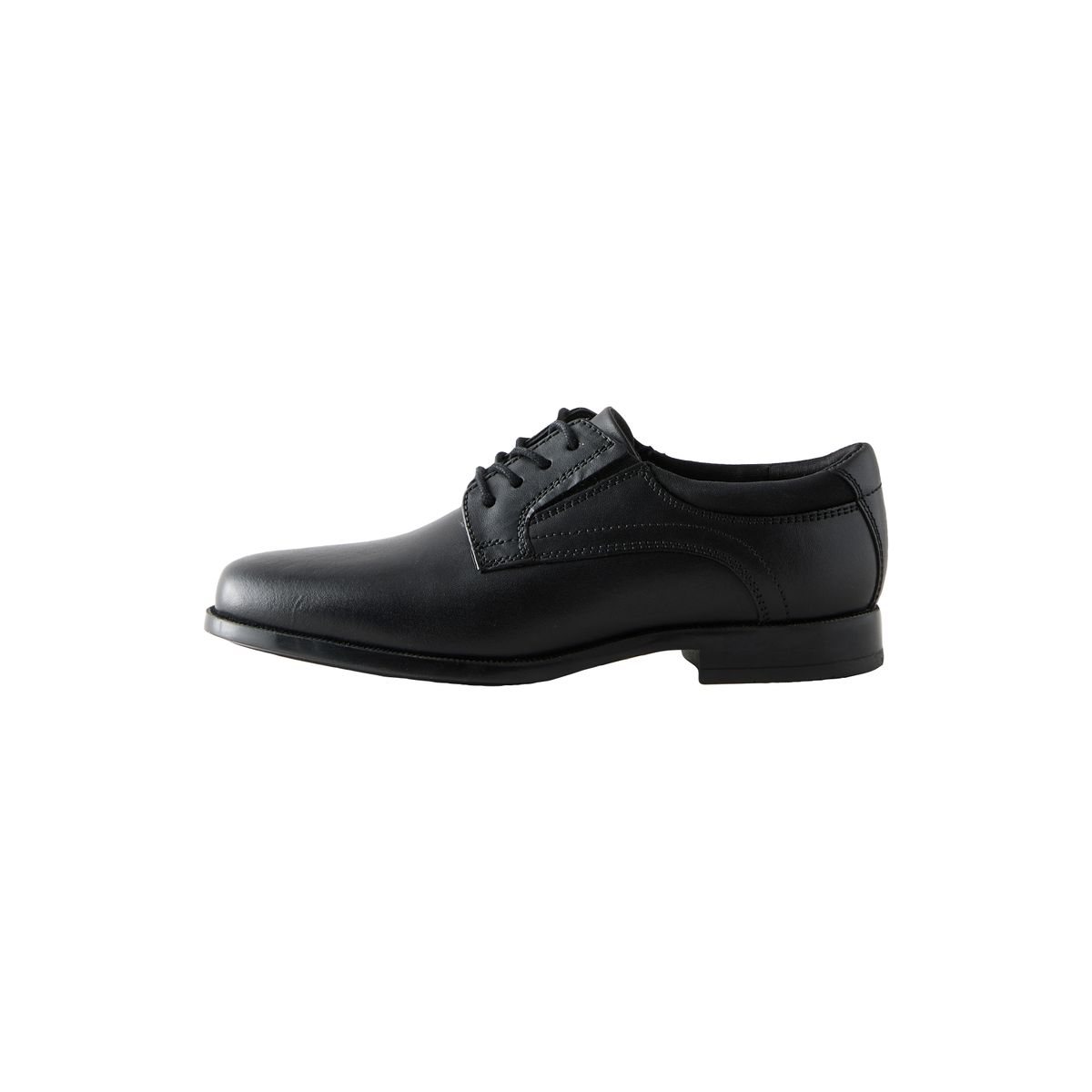 Chaussures derby d'école en cuir à lacets noir, NEXT