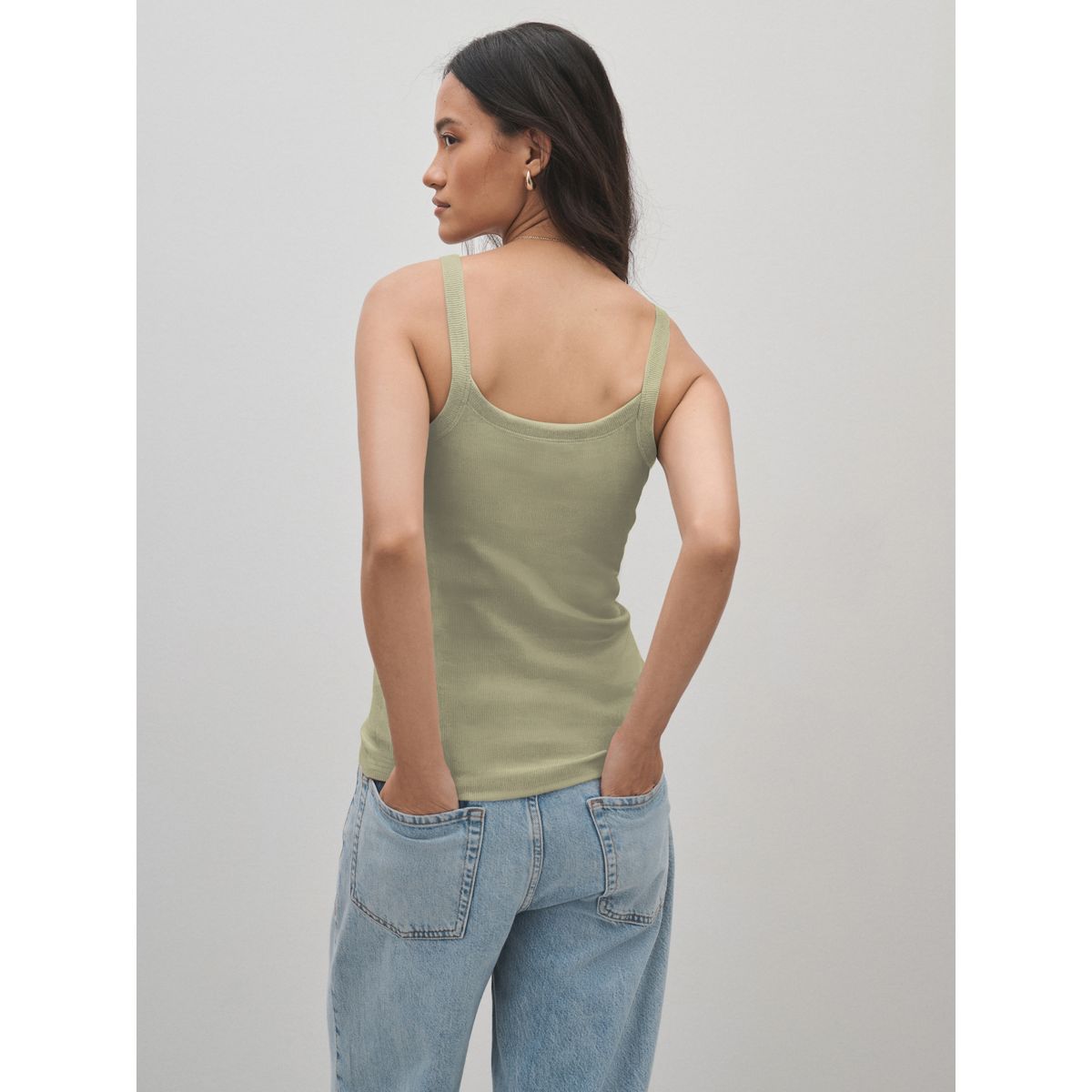 Débardeur à soutien-gorge intégré invisible vert sauge, NEXT