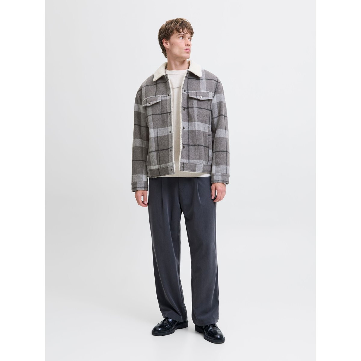 Veste grise - grey, JACK & JONES