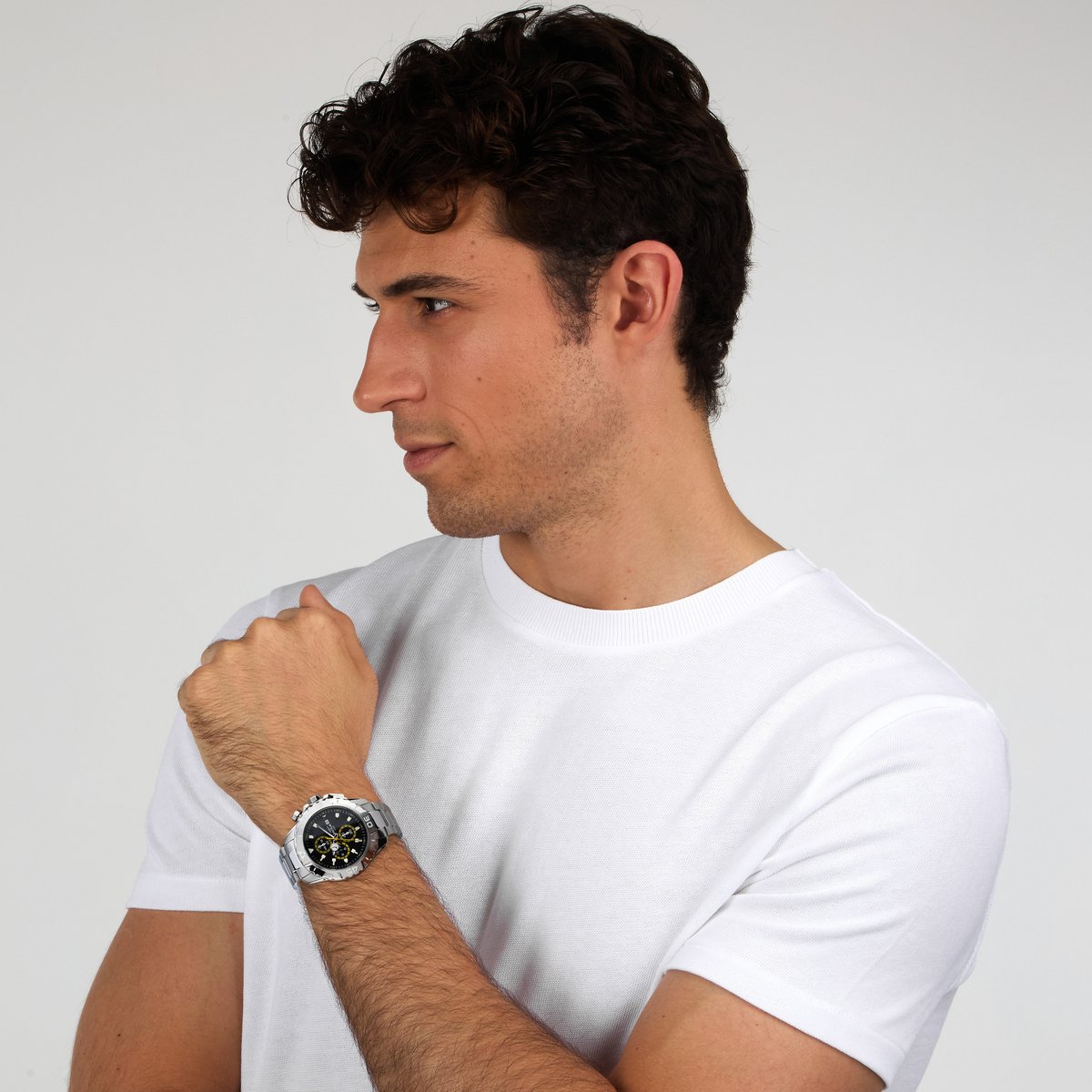 Montre-chronographe LEGEND noir, sablé, SECTOR