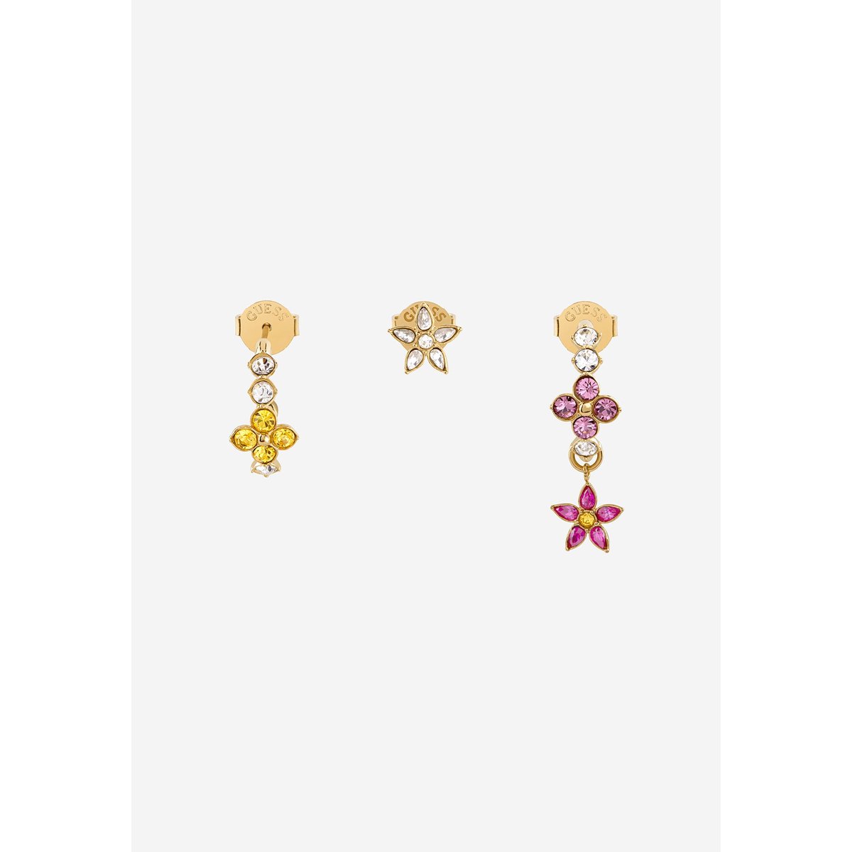 Boucles D'oreilles Secret Garden fantaisie multicolore, GUESS