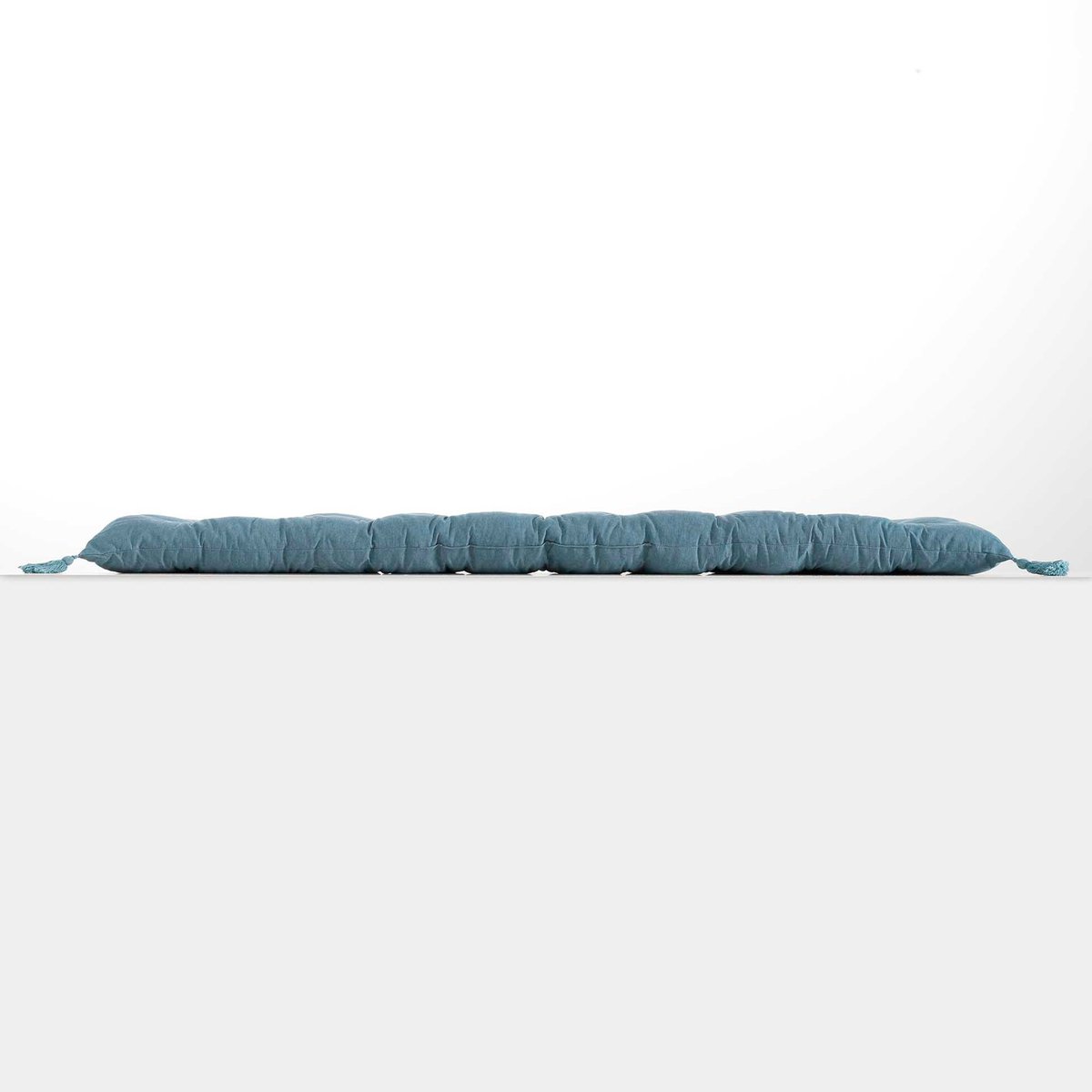 Coussin de sol ou Matelas de sol pompons Calisto bleu bleu, EDEN
