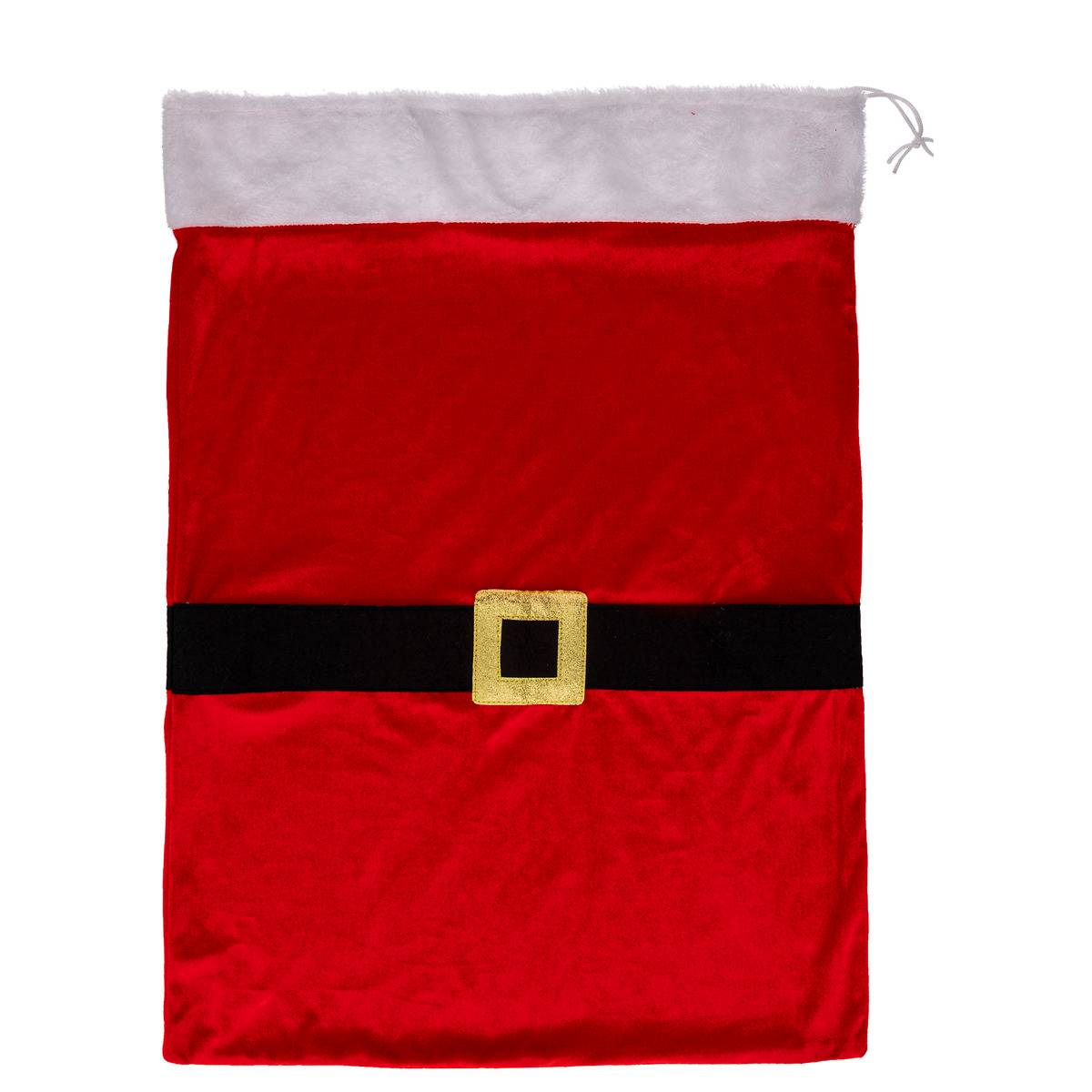 Hotte Veste Père Noël 50x70cm rouge, FEERIC LIGHTS & CHRISTMAS