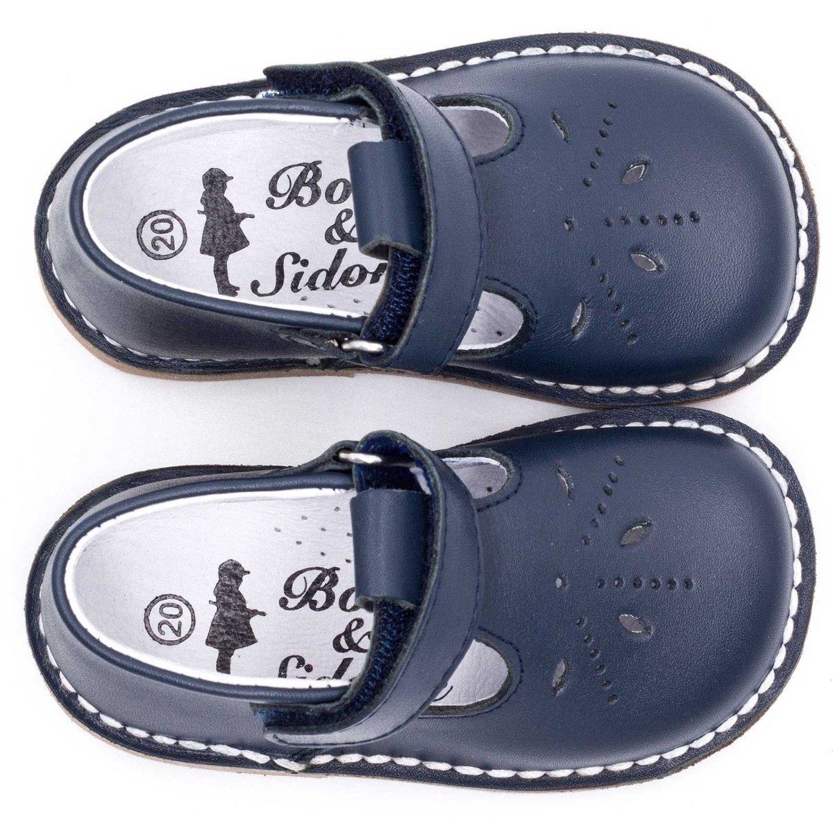 Boni Mini George - sandale bebe fermée bleu marine, BONI&SIDONIE