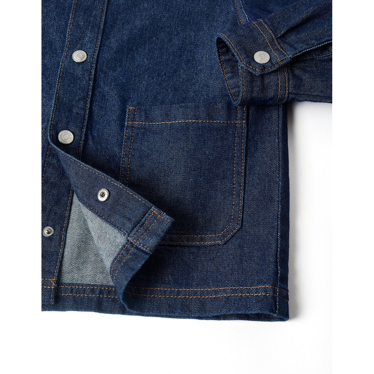 Surchemise en jean avec poches frontales bleu foncé, ZIPPY