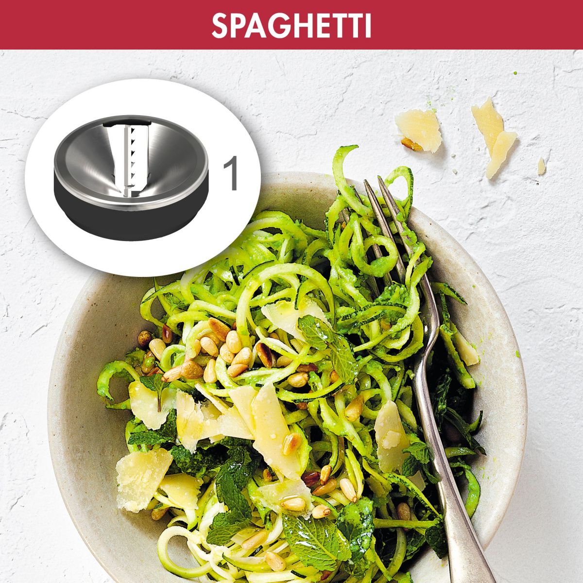 Découpe légumes 17501 Coffret Spiral Expert acier, MAGIMIX