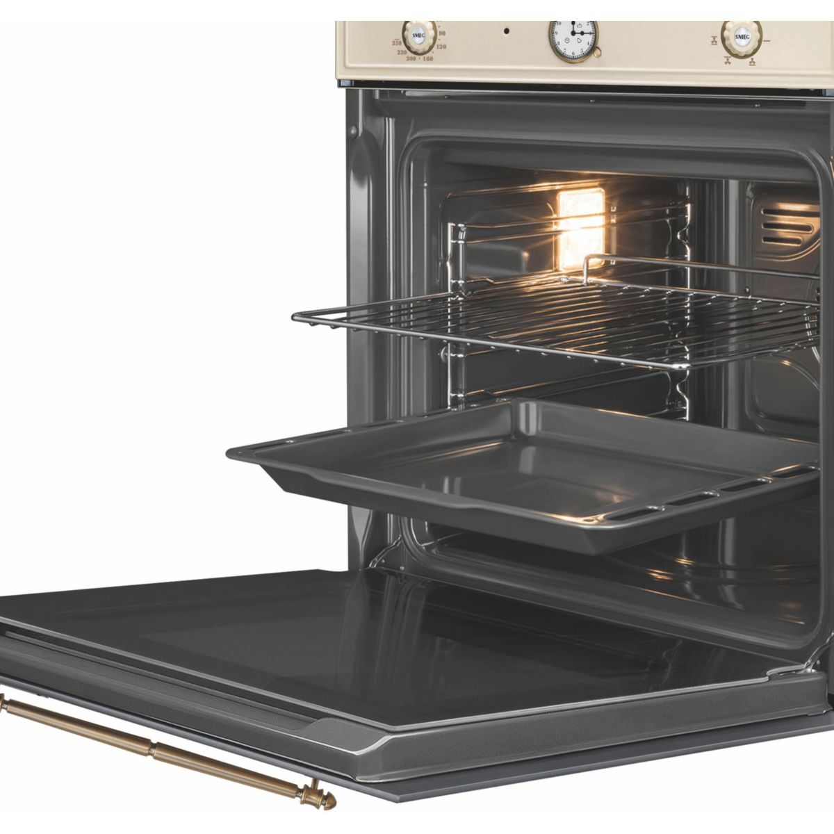 Four Pyro SF67C1PO couleur unique, SMEG