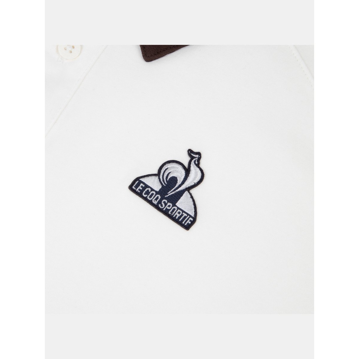Polo Héritage marshmallow/molé, LE COQ SPORTIF