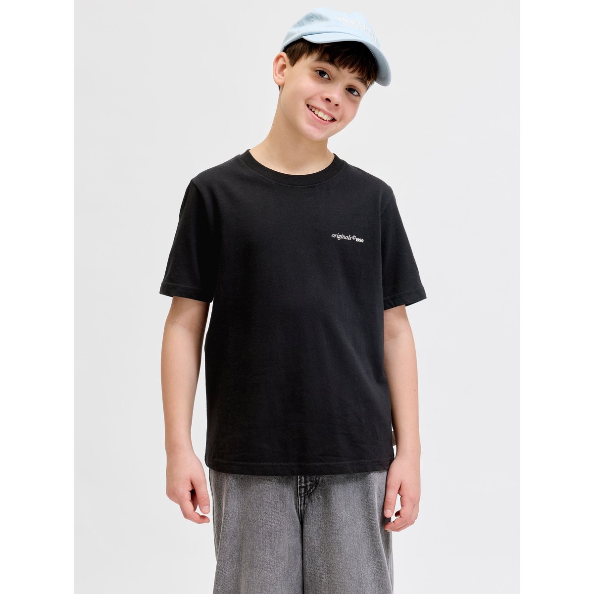 T-Shirt black 1, JACK & JONES JUNIOR
