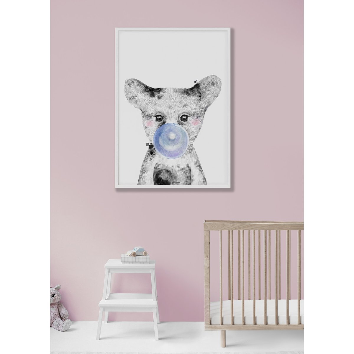Affiche Bulle d'Ours Bleue blanc, L'AFFICHERIE