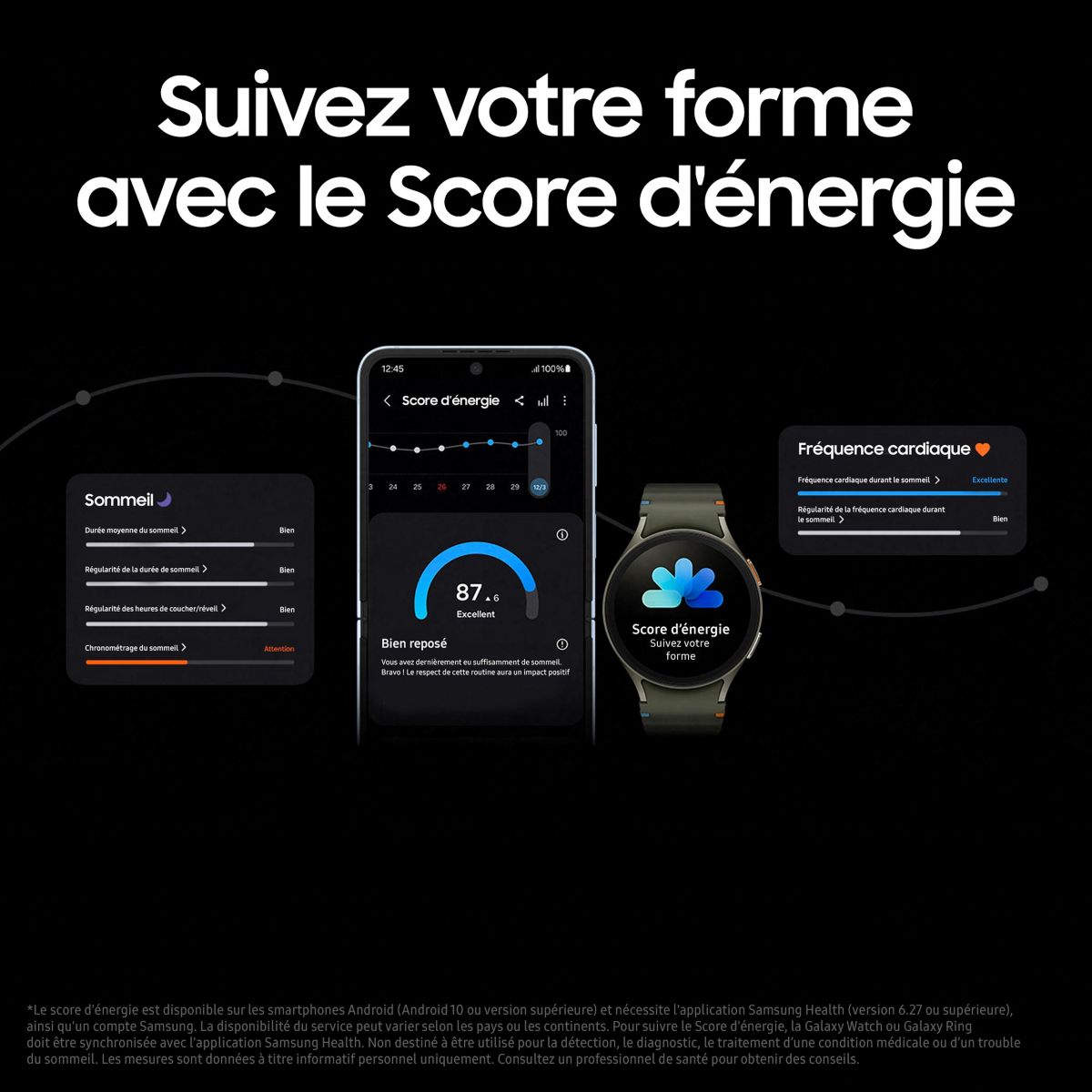 Montre connectée Galaxy Watch7 Vert 40mm BT vert, SAMSUNG