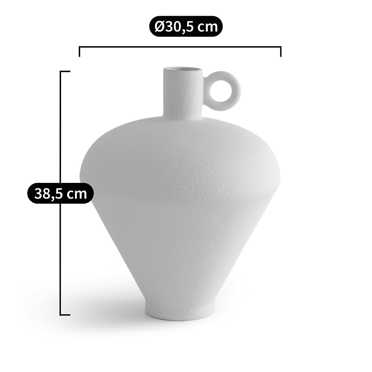 Vase jarre en céramique mate, Albo blanc, AM.PM