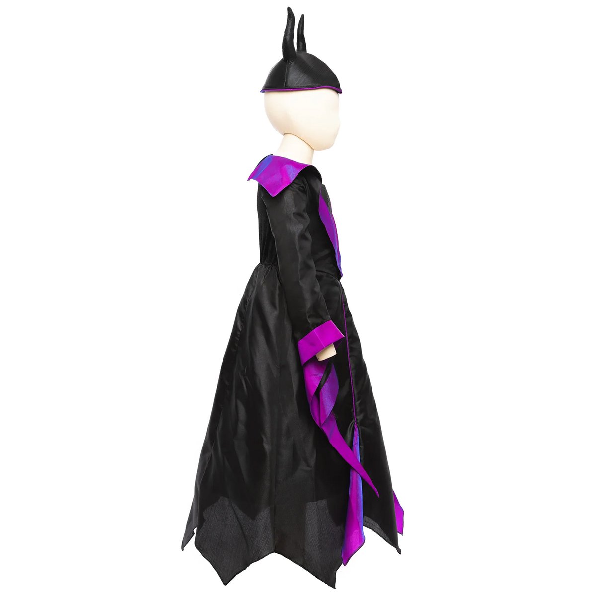 Déguisement princesse méchante enfant avec coiffe noir, GREAT PRETENDERS
