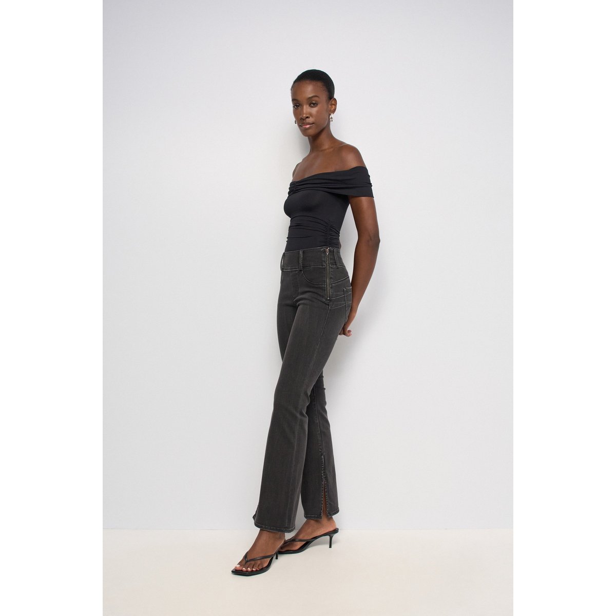 SECRET SILHOUETTE PUSH IN BOOTCUT noir, SALSA JEANS