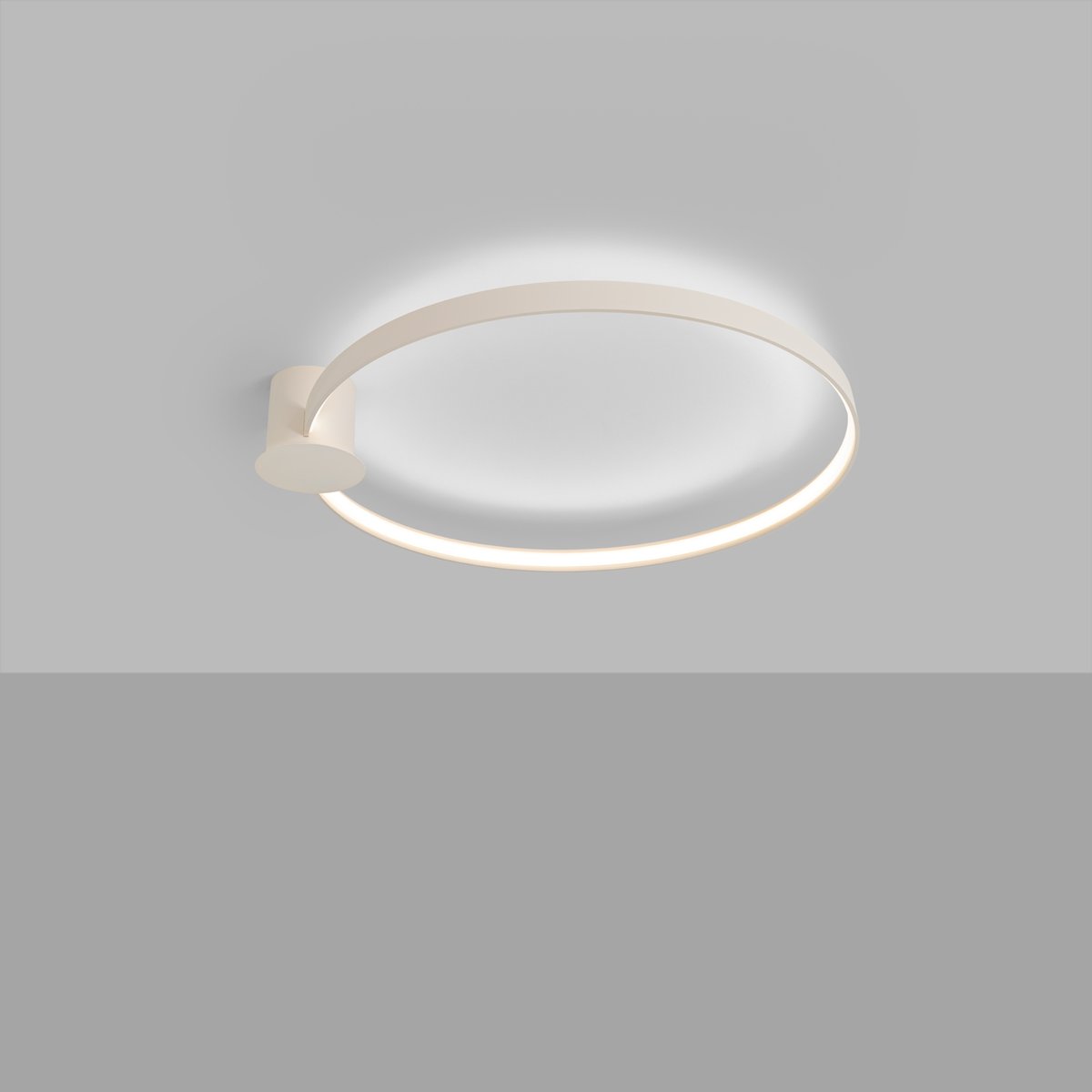 Plafonnier Aluminium Beige LED 1 Rio beige, EDEN