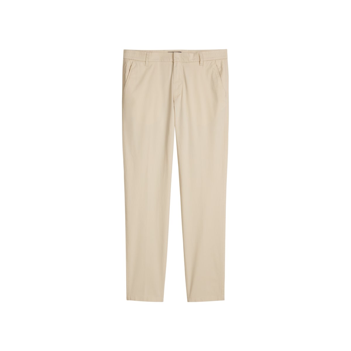 Chino modèle Morot Jogger tapered en popeline stretch technique beige, MARC O'POLO