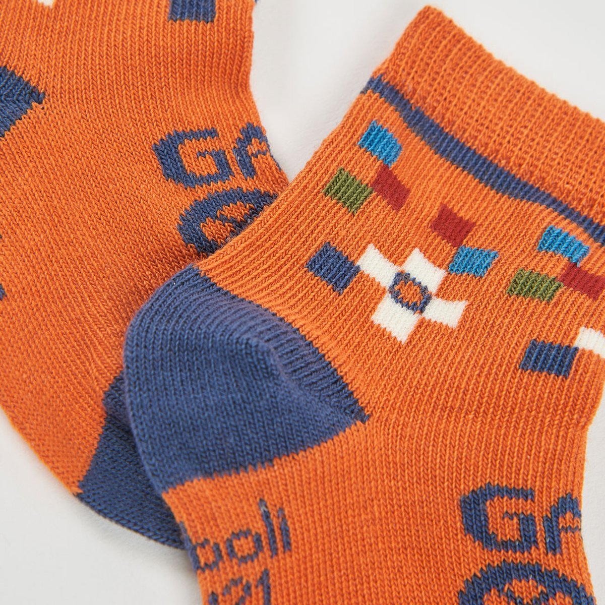 Lot chaussettes imprimé bleu, BOBOLI