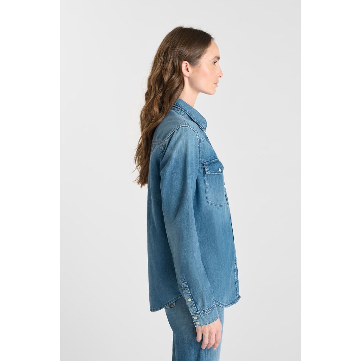 Chemise en jeans BARBARA blue, LE TEMPS DES CERISES