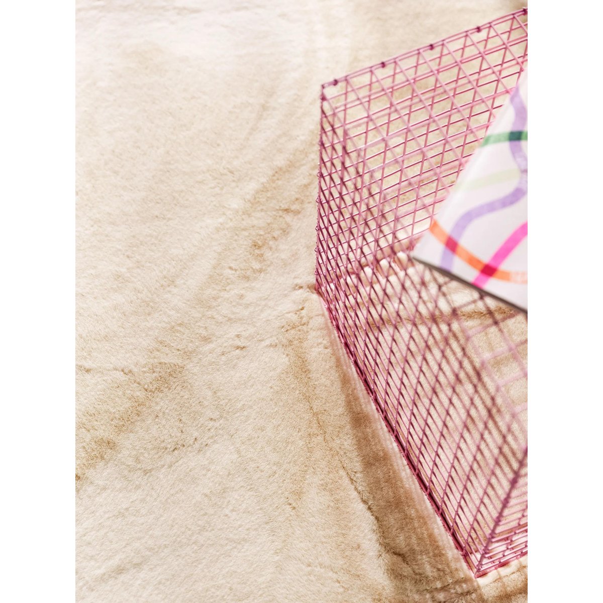 Tapis à poils longs ARLIE crème, BENUTA 