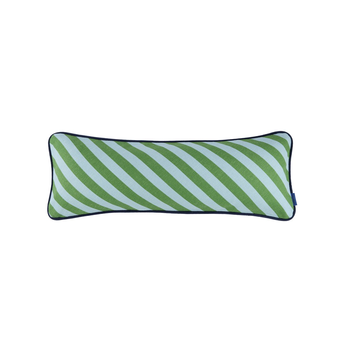 Coussin rectangulaire Ray green blue stripes, NOBODINOZ